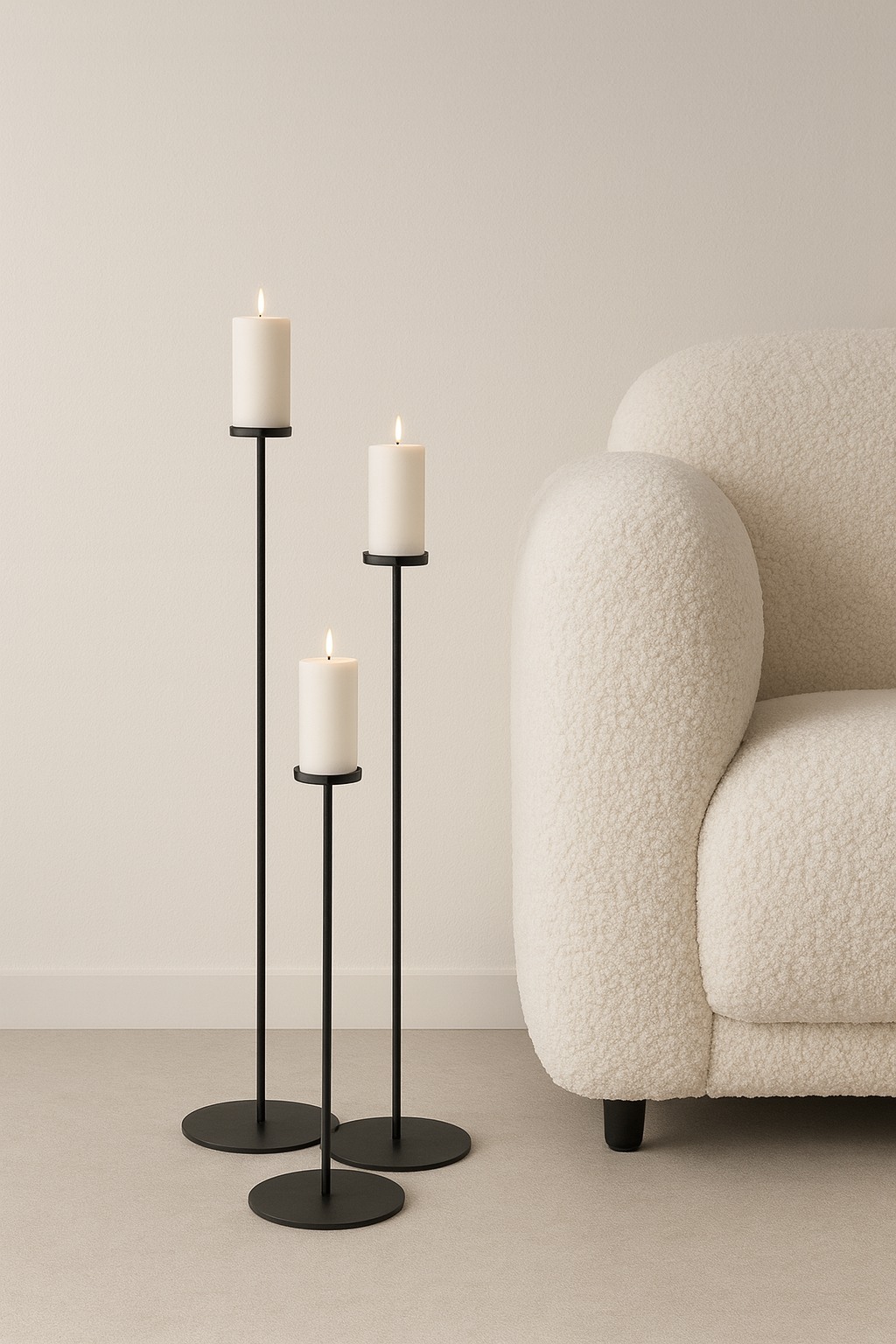 جا شمعی فلزی 